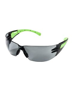 Sellstrom - Safety Glasses - XM300 Series - Smoke Lens - Black/Green Frame - Hard Coated