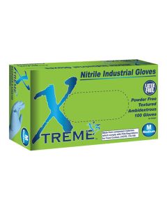 AMXX344100 image(0) - M Xtreme X3 Powder Free Textured Blue Nitrile