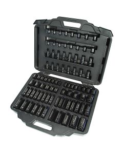 IRTSK34C86N image(0) - Combination Hex Metric and SAE Standard and Deep Socket Set for 3/8 and 1/2 Inch Drive Impact Wrenches, 86-Piece