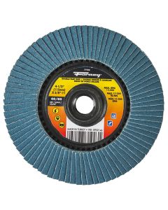 Double Sided Flap Disc, 40/80 Grits, 4-1/2 in