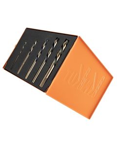 KNK5KK10-LH image(3) - KnKut KnKut 5 Piece Left Hand Step Point Mechanics Length Drill Bit Set