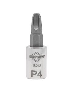 MAY16212 image(0) - Mayhew Mayhew No. 4 Phillips&reg; Short Insert Socket Bit, 1/4-Inch Drive