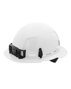 MLW48-73-1101 image(0) - Milwaukee Tool BOLT White Full Brim Hard Hat w/4pt Ratcheting Suspension (USA) - Type 1, Class E