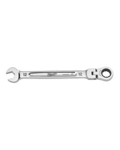 MLW45-96-9612 image(0) - Milwaukee Tool 12mm Flex Head Ratcheting Combination Wrench