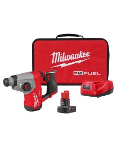  Milwaukee Tool M12 FUEL 5/8 Inch SDS Plus Rotary Hammer Kit