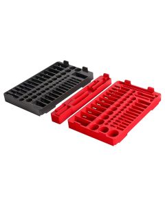 MLW48-22-9486T image(0) - Milwaukee Tool 106pc. 1/4" & 3/8&rdquo; Drive  Ratchet and Socket Trays- SAE & Metric