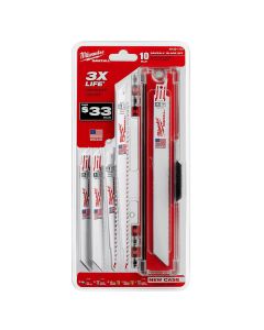 MLW49-22-1110 image(1) - Milwaukee Tool SAWZALL General Purpose 10pc Blade Set