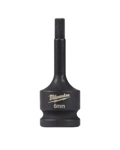 Milwaukee Tool SHOCKWAVE  Lineman's 1/2" Drive 6MM Hex Bit Socket