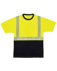 Ergodyne 8280BK S Lime Type R Class 2 Black T-Shirt