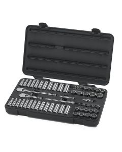 KDT80551 image(0) - GearWrench 57PC 3/8" DR 12PT SOCKET SET