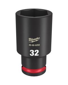 Milwaukee Tool SHOCKWAVE Impact Duty  1/2"Drive 32MM Deep 6 Point Socket