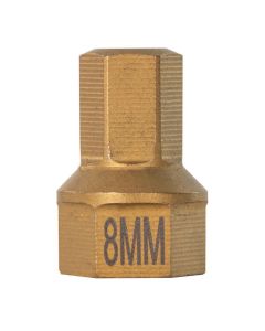 Mayhew 8 MM Metric Hex Dual Drive Bit, 7/16" Drive