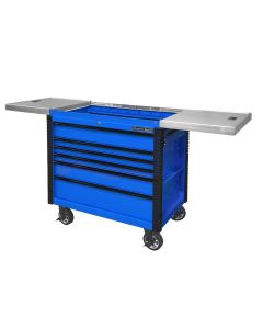 EXTEX4106TCSBLBK image(0) - 41" 6 Drawer Slide Top Tool Cart, Blue