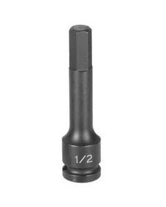 GRE29134M image(0) - Grey Pneumatic 1/2" Drive x 13mm Hex Driver 4" Length