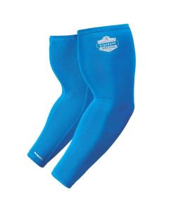 ERG12186 image(0) - Ergodyne 6690 2XL Blue Cooling Arm Sleeves