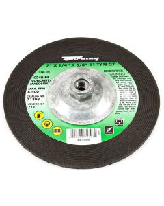 FOR71898 image(0) - Forney Industries Grinding Wheel, Masonry, Type 27, 7 in x 1/4 in x 5/8 in-11