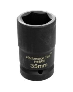 Wilmar Corp. / Performance Tool 1" DR Budd Wheel Socket 35MM