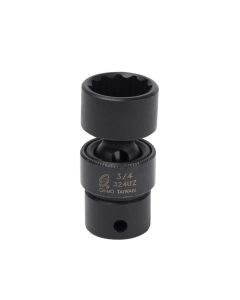 Sunex 3/8" Dr. 3/4" 12 Point Universal Impact Socket