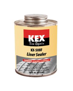 KEXKX-508F-1 image(1) - KEX Tire Repair Liner Sealer, Flammable, 16 oz. Brush Top Can