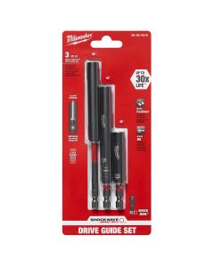 MLW48-32-4519 image(0) - Milwaukee Tool SHOCKWAVE 3PC IMPACT MAGNETIC DRIVE GUIDE SET