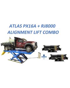 Atlas Equipment PX16A Scissor Alignment Lift and RJ8 Rolling Jacks Combo