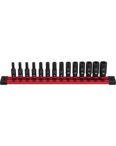 MLW49-66-7003 image(1) - Milwaukee Tool 14PC SHOCKWAVE Impact Duty  Metric Deep 6 Point Socket Set