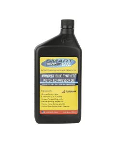 LEGOILPIS102Q image(0) - Legacy Manufacturing Smart Oil&trade; Whisper Blue Synthetic Air Compressor Oil, 1 Qt.