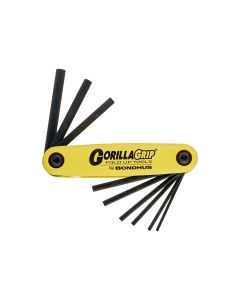 Bondhus Corp. HEX GORILLAGRIP FOLD UP SET SIZES .050 THRU 3/16"