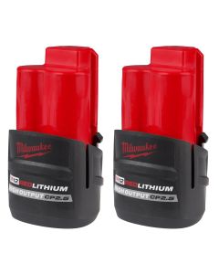 MLW48-11-2425S image(0) - Milwaukee Tool M12&trade; REDLITHIUM&trade; HIGH OUTPUT&trade; CP2.5 Battery Pack (2 pack)