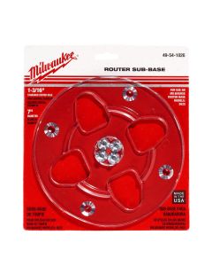 MLW49-54-1026 image(0) - Milwaukee Tool Clear, 7" Diameter, 1-3/16" Center Hole Sub-Base