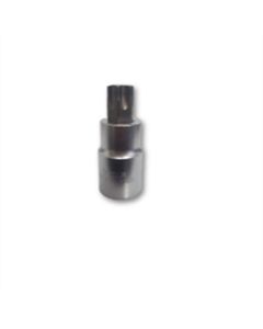 VIMPFS8T60 image(0) - VIM Tools T60 TORX, Gun Metal Gray Bit, Satin Chrome 1/2 Inch Square Drive Bit Holder