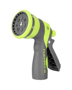 Legacy Manufacturing Flexzilla Garden Hose Nozzle, Heavy Duty 7-Pattern Adjustable Pistol Grip, ZillaGreen