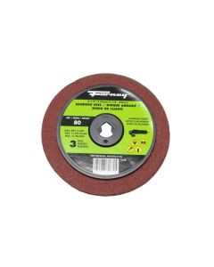 FOR71670 image(0) - Resin Fibre Sanding Disc, Aluminum Oxide, 4-1/2 in x 7/8 in Arbor, 80 Grit