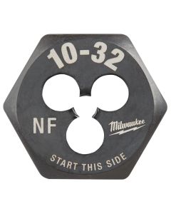 MLW49-57-5327 image(0) - Milwaukee Tool 10-32 NF 1-Inch Hex Threading Die
