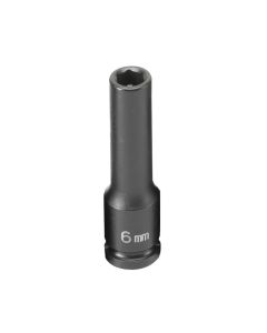 GRE906MDG image(1) - Grey Pneumatic SOC 6MM 1/4D IMP MAG 6PT DP BLK