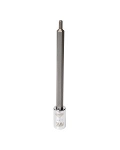 MAY16475 image(0) - Mayhew Mayhew 3 MM Metric Hex Medium Insert Socket Bit, 1/4-Inch Drive