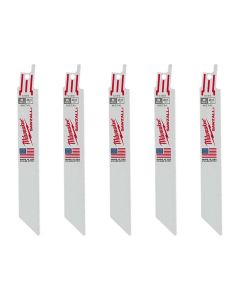 MLW48-00-5186 image(0) - Milwaukee Tool 6" 24 TPI   SAWZALL Blades (5 Pk)