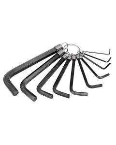 KTI71480 image(2) - K Tool International HEX KEY SET 10 PC. METRIC 1.5MM TO 10MM ON A RING