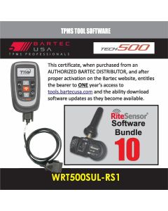 BATWRT500SULRS1E image(0) - Bartec USA 1 Year Software License for the Tech500 w/ 10 RITE-SENSORS