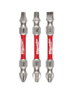 MLW48-32-4319 image(1) - Milwaukee Tool SHOCKWAVE Impact Duty PH2/SQ2/T25 Double Ended Bits 3PC