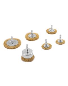 TIT22206 image(0) - Titan 6 pc. Crimped Wire Brush Assortment