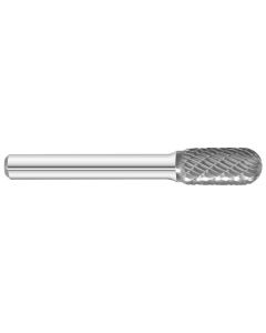 KnKut KnKut SC-3 Cylindrical Ball Nose Carbide Burr 3/8" x 3/4" x 2-1/2" OAL with 1/4" Shank