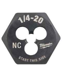 MLW49-57-5334 image(2) - Milwaukee Tool 1/4"-20 NC 1-Inch Hex Threading Die