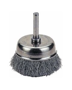 CUP BRUSH, 1 1/2" CRIMPED WIRE