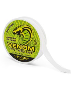 FDPVM1500-10 image(0) - Tub O' Towels VENOM PTFE Tape, 1500 x 1/2"  display box