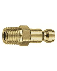 Amflo 1/4" Brass Coupler Plug with 1/4" MNPT T Style- Pack of 10