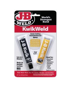 JBW8276 image(0) - J B Weld J-B Weld 8267 SteelStik Steel Reinforced Epoxy Putty Stick - 2 oz.
