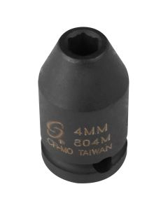 Sunex SOCKET IMPACT 4MM 1/4IN. DRIVE STD 6 POINT