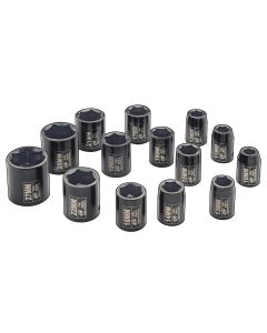 IRTSK4M14 image(0) - Ingersoll Rand 1/2" 14PC METRIC IMPACT SOCKET SET