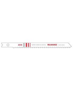 MLW48-42-2310 image(0) - Milwaukee Tool 4-1/8" GP JIG SAW BLADES, 10 TPI, BI-METAL, U-SHANK, (5-PK)